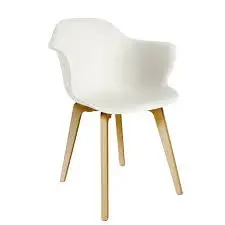 Silla Visitante Penguin Patas En Blanco Y Concha De Asiento