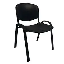 Silla Color Negro Con Asiento Y Respaldo En Polipropileno