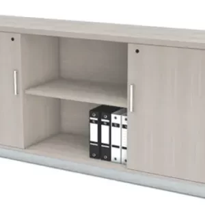 Credenza Ejecutivo Klass Ceniza Estructura Aluminio